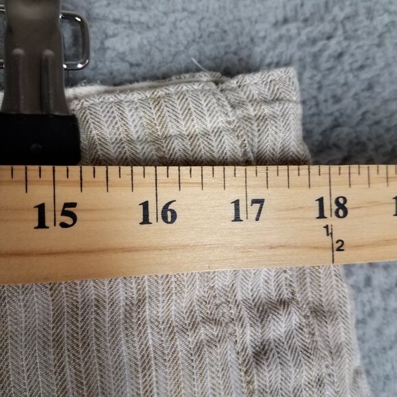 Tommy Bahama Linen Shorts Adult Large Beige Tweed Beach Summer Elastic Waist 9" - Picture 7 of 12